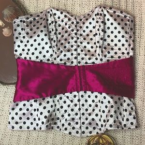 polka dot corset